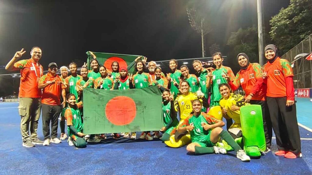 ইতিহাস গড়ে প্রথমবার এশিয়ান গেমসে বাংলাদেশের নারী হকি দল